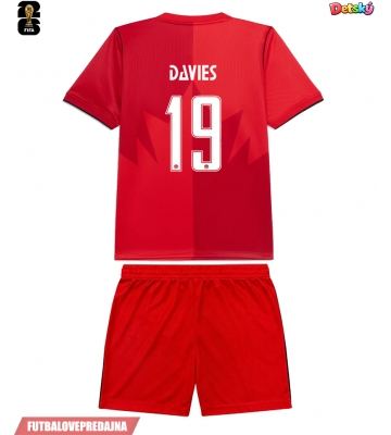 Lacne Dětský Futbalové dres Kanada Alphonso Davies #19 MS 2026 Krátky Rukáv - Domáci (+ trenírky)